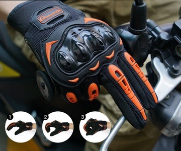 МОТОЦИКЛОВЫЕ ПЕРЧАТКИ MOTOR TOUCH ОРАНЖЕВЫЕ XL