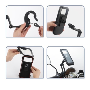 ДЕРЖАТЕЛЬ ДЛЯ ТЕЛЕФОНА ДЛЯ ВЕЛОСИПЕДА, МОТОЦИКЛА, Водонепроницаемый КЕЙС, УНИВЕРСАЛЬНЫЙ