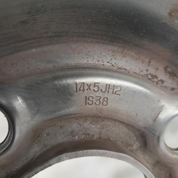 DISK OCELOVÝ OPEL 5.0" X 14" 5X100 ET 38