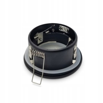 Герметичный галогенный люверс для потолка матовый черный IP44