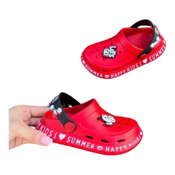 ДЕТСКИЕ ШЛЕПАНКИ/САБО/САНДАЛИИ/ШЛЕПАНЦЫ 25 CC-005 RED