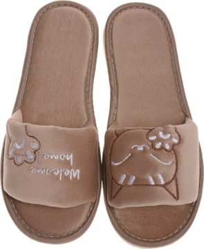 ТАПОЧКИ ЖИВОТНЫЕ ТАПОЧКИ ЖЕНСКИЕ бежевые 41