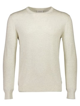 LINDBERGH Sweter 30-80043 Biały Slim Fit