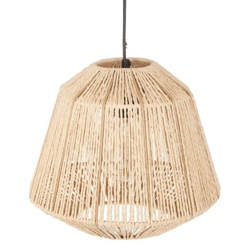 LAMPA SUFITOWA OZDOBNY KLOSZ NATURALNA LAMPA BOHO