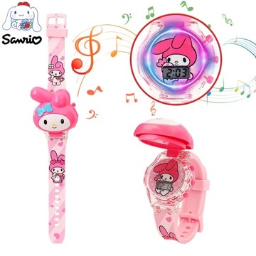 Часы Kawaii Sanrio, наручные часы Cinnamoroll, часы Kuromi, часы моей мелодии