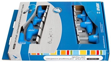 Zestaw kluczy imbusowych 2,5-10mm kulistych typu T 7szt. HXS 193HXSCS