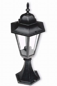 Lampa ogrodowa Latarnia Stojąca Zewnętrzna Czarna