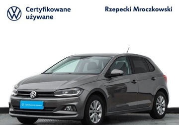 Volkswagen Polo VI Hatchback 5d 1.0 TSI 115KM 2019 Volkswagen Polo 1.0 TSI 116KM DSG Highline Fotele Podgrzewane Reflektory L