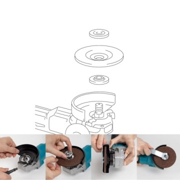 БЕСЩЕТОЧНЫЕ УГЛОВЫЕ ШЛИФОВАЛЬНЫЕ МАШИНЫ 21В 125 мм + 2 АККУМУЛЯТОРА 800ВТ