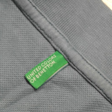 BENETTON _ FIRMOWA KOSZULKA POLO Z LOGO _ S/M