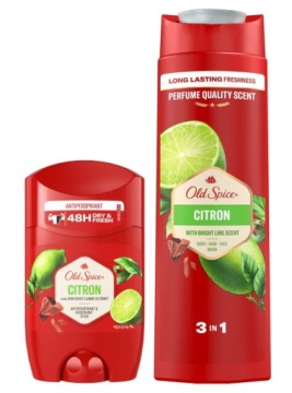 OLD SPICE CITRON ZESTAW DEO SZTYFT 50ml +ŻEL400ml
