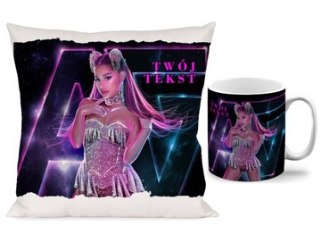 ZESTAW ARIANA GRANDE KUBEK + PODUSZKA PREZENT N.9