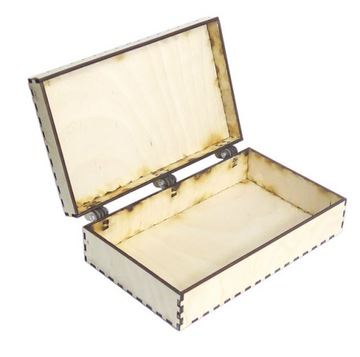 DEKOR ZAMYKANE PUDEŁKO ZE SKLEJKI 20x12x5.5cm DQ93