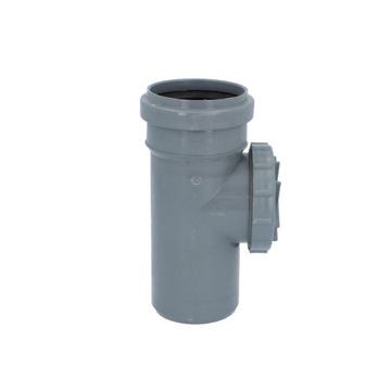 ОЧИСТИТЕЛЬ ЖЕЛОБОВ Ревизия водосточной трубы 75 мм ЗАГЛУШКА Серая, устойчивая