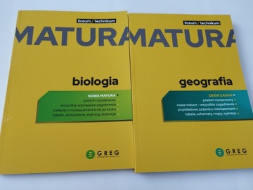 MATURA 2024 x2 Biologia + Geografia GREG Egzamin Maturalny Liceum Technikum