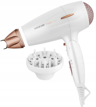 Suszarka do włosów z jonizatorem Rose Gold Sencor 2 końcówki SKŁADANA