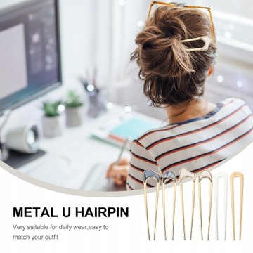 Металлические зажимы для волос, женская расческа