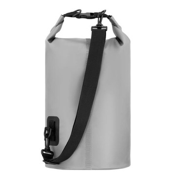 Вместительная парусная сумка объемом 15 л, свернутая на пряжке, ВОДОНЕПРОНИЦАЕМАЯ + плечевой ремень.