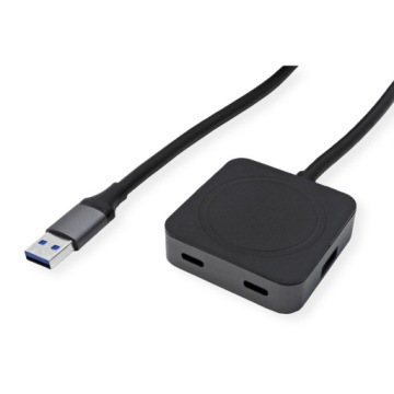 USB 3.2 Gen 1 4-портовый концентратор 2x USB-A + 2x USB-C удлинительный кабель 5м