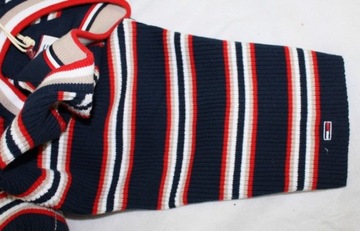Tommy Hilfiger damski sweterek 3/4 Tommy Jeans Stripe -DW0DW08518 oryg. - L