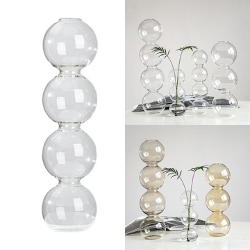 Кристально прозрачная ваза-бутылка