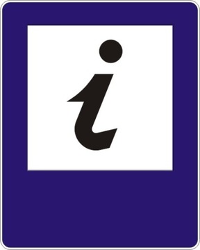 Znak Drogowy D-34 informacja 600x600mm 60x60cm