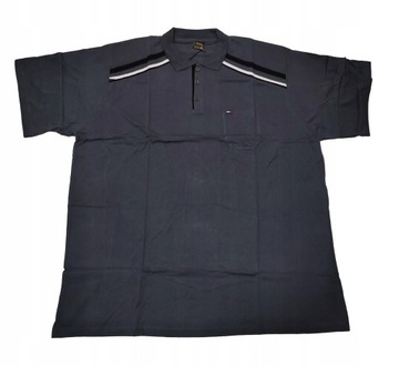 8XL Big Men Duża Koszulka Polo Stalowa Tommy100% Bawełny XXXXXXXXL