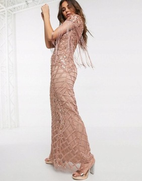 ПЛАТЬЕ A STAR IS BORN С РОЗОВЫМИ ПАЙЕТКАМИ 40 Л 1 AAR