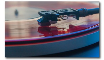 Obraz na płótnie - Vinyl winyl gramofon dużo wz.