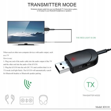 Kebidu USB Bluetooth-приемник-передатчик 5.0