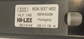 AUDI Q3 83A ZVEDÁK DVEŘE PRAVÝ PŘEDNÍ 83A837462