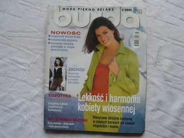 BURDA 3 2002 W ŚRODKU WYKROJE