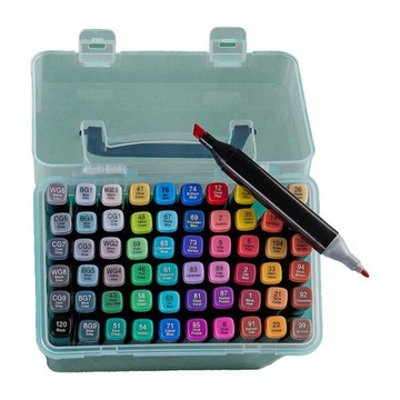 Маркеры двусторонние Kayet Promarkers 60 шт.