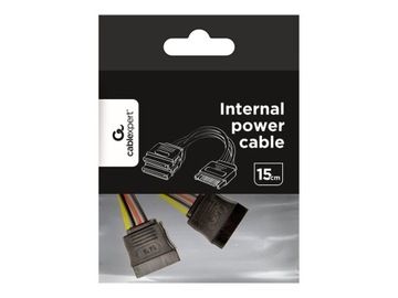GEMBIRD CC-SATAM2F-01 Gembird kabel SATA zasilającyM -> SATA F x2 15 cm