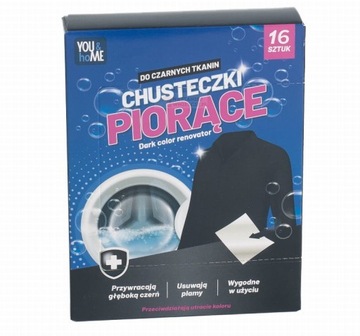 CHUSTECZKI DO PRANIA CZARNYCH KOLORÓW 16 SZTUK ODNAWIAJĄCE CIEMNE TKANINY