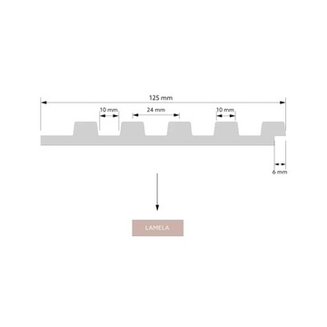 Настенная 3D панель Lamelli Stretto L0101 белая