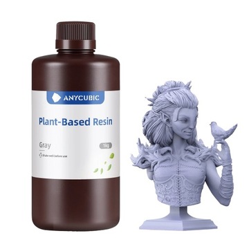 Żywica Anycubic Plant-Based Grey Szary 1kg Słaby Zapach