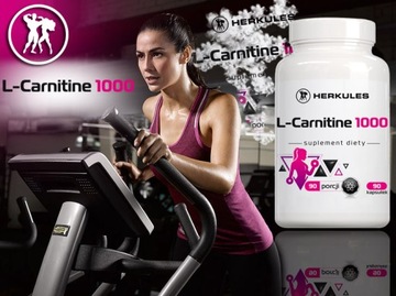 HERKULES L-Carnitine 1000 90caps WYDOLNOŚĆ METABOLIZM BEZ POBUDZENIA LIPOZA