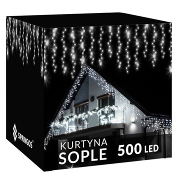 SOPLE 1000 LED LAMPKI ZEWNĘTRZNE 45M GRUBE FLASH KURTYNA GIRLANDA ŚWIETLNA