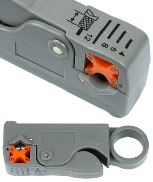 Tester Kabli Przewodów Sieci LAN Zaciskarka Sciągacz Narzędzia Złącza RJ45