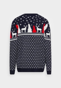 Sweter ze wzorem świątecznym Denim Project 5XL