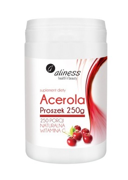 Aliness Acerola Proszek 250g NATURALNA WITAMINA C
