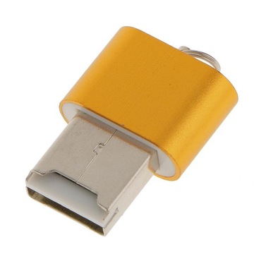 USB 2.0 TF 80 Мбит/с флэш-ридер для ноутбука Gold