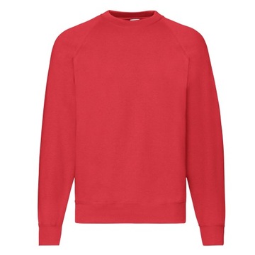 BLUZA RAGLAN CLASSIC FRUIT OF THE LOOM red XL