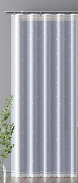MG FIRANA żakard z połyskiem 628/124 BIAŁA wys 250cm pol 0,5m