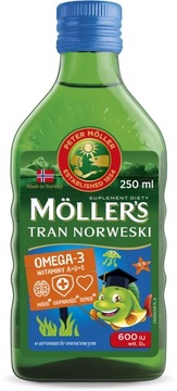 MOLLERS TRAN NORWESKI OWOCOWY KWASY OMEGA-3 250ml