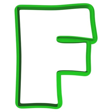 Foremka Wykrawacz Edukacyjna Literka Litera F 8cm