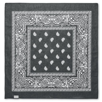 BANDANA APASZKA CHUSTA BANDAMA 54x54cm CZARNA