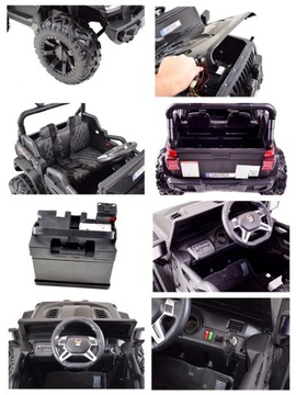 Mega Dżip Off Road 4x4, мягкие колеса, мягкое сиденье, функция качания, k
