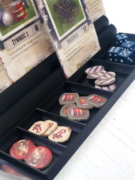 Подставка-органайзер 3-х рядная для карточек, жетонов и сброса - 1 шт.